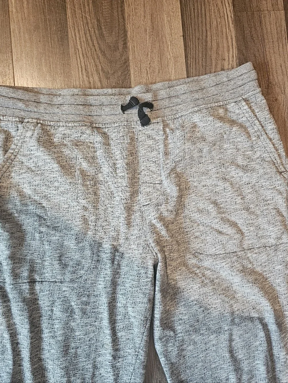 Faded Glory Men's XL Loose Sweatpants  Heather Grey Drawstring Pockets